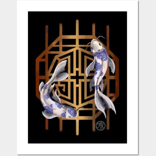 Koi Fish Chinese Pattern Posters and Art